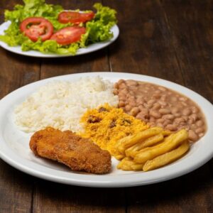 Filé de panga empanada ou file de frango empanado